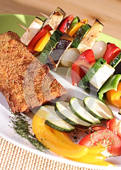 Vegetarian meal, healthy lifestyle
