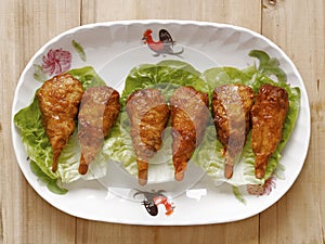 Vegetarian mock chicken drumsticks