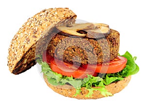 Vegetarian Mushroom Burger