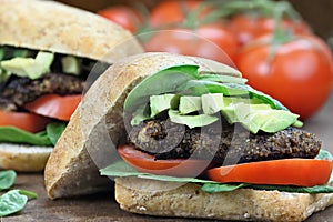 Vegetarian Mushroom Burger