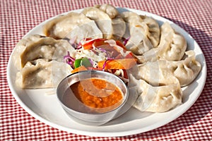 Vegetarian Nepalese momo