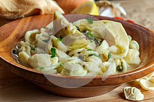 Vegetarian Orecchiette Piccata Pasta photo