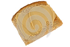 Vegetarian Peanut Butter Spread on Wholemeal Toasted Bread
