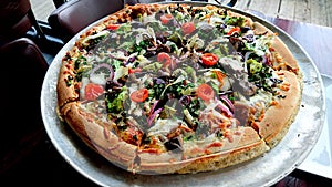 Vegetarian Pizza From Pizza Hut photo