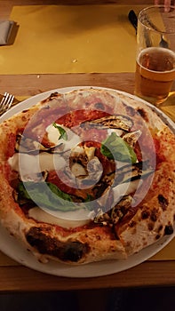 Vegetarian pizza photo