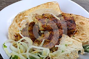 Vegetarian potato kebab