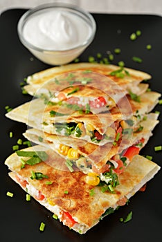 Vegetarian quesadilla photo