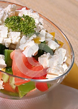 Vegetarian salad, healthy lifestyle