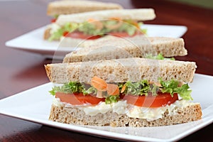 Vegetarian sandwiches