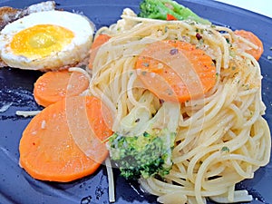 vegetarian Spaghetti aglio e olio