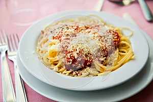 Vegetarian spaghetti