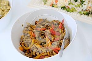 Vegetarian Spicy Poriyal South Indian Food in a bowl