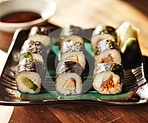 Vegetarian sushi rolls