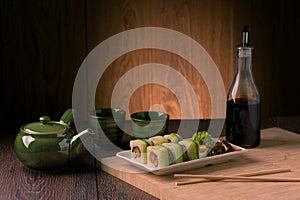 Vegetarian sushi set