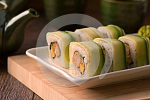 Vegetarian sushi set