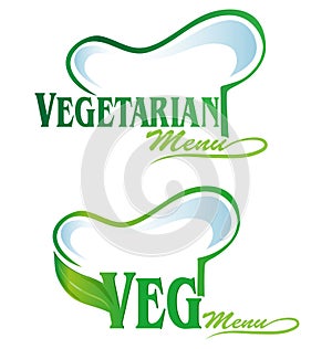 vegetarian and veg symbol menu