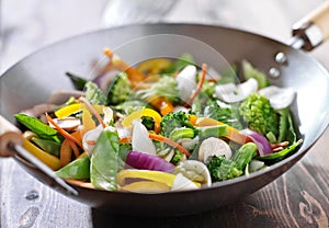 Vegetarian wok stir fry