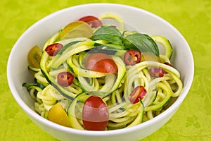 Vegetarian zucchini noodles