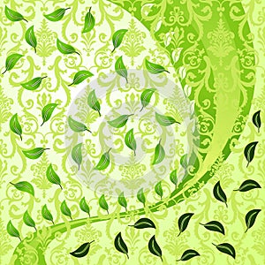 Vegetative abstract background modern