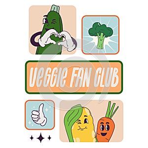 Veggie fan club poster