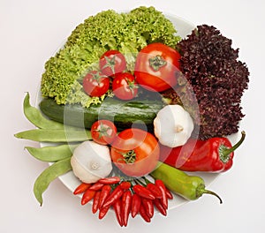 Veggie-plate - vegetarischer Teller photo