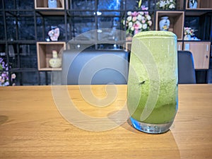 Vegie juice on wood table