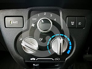 vehicle air conditioning control botton