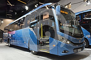 Vehicle bus Marcopolo Viaggio G8 800 Mercedes-Benz OF 1724 L BlueTec 5 on display at the LAT.BUS 2022 show