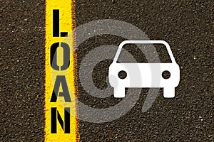 Vehicle or Car Loan Concept.