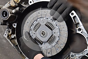 Vehicle Clutch, Car mechanic is changing Clutch