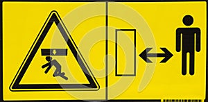 Vehicle danger warning label 4