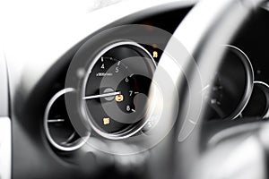 Vehicle dashboard - car breakdown - traction control light on - DSC light on - ESP light on - ABS light on photo