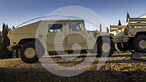 Vehicle designed for war (Humvee)