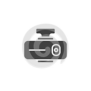 Vehicle dvr camera vector icon