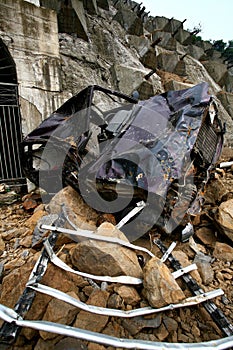The Vehicle In Earthquake