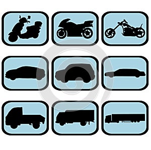 Vehicle icon set