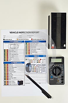 Vehicle inspection report form