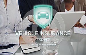 Vehicle Insurance Accident Damage Protection Concept