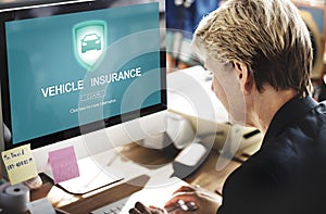 Vehicle Insurance Accident Damage Protection Concept