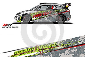 Vehicle livery graphic vector. abstract grunge background design for vehicle vinyl wrap and car branding