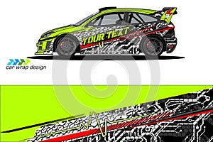 Vehicle livery graphic vector. abstract grunge background design for vehicle vinyl wrap and car branding