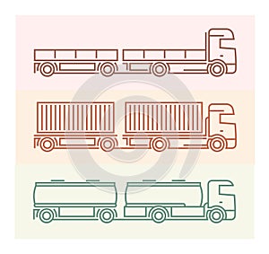 Vehicle Pictograms: European Trucks - Tandems 1