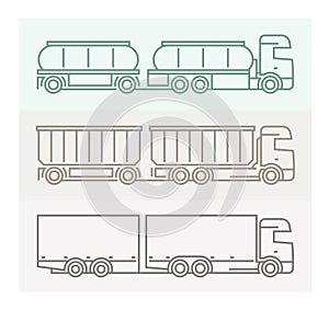 Vehicle Pictograms: European Trucks - Tandems 4