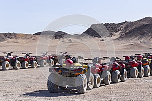 A vehicle for racing in the Sahara.
