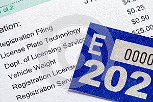 Vehicle Registration with Tag