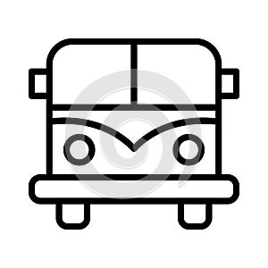 Vehicle thin line vector icon