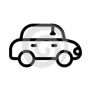 Vehicle thin line vector  icon