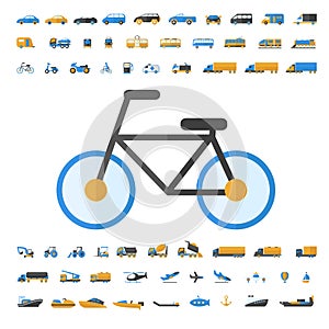 Vehicle and Transportation icon set