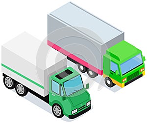 Vehicle for transpportation and shipping. Delivery of parcels by transport. Postal cargo trucks
