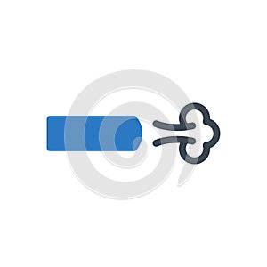 Vehicle vector glyph colour icon